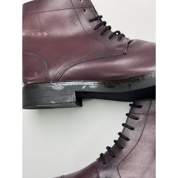 Size 9 - Frank Wright Men’s Leather Lace-Up Boots - Picture 3 of 9